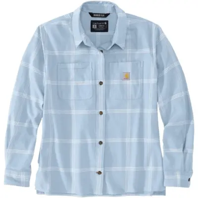 Carhartt Workwear Carhartt W's Midweight Flannel L/S Plaid Shirt Neptune