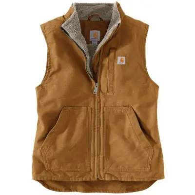 Carhartt Workwear Carhartt W's Sherpa Lined Mock Neck Vest Carhartt® Brown