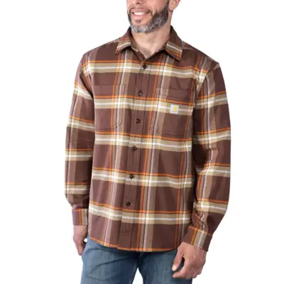 Carhartt Workwear Flannel L/S Plaid Shirt Chestnut