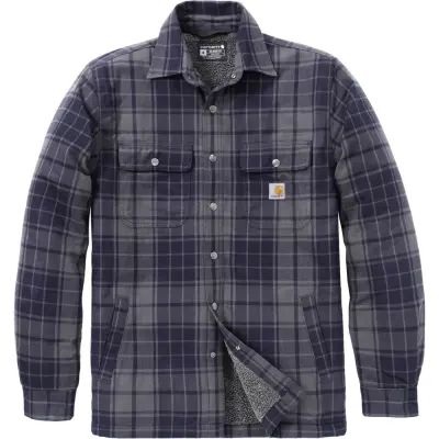 Carhartt Workwear M's Hubbard Plaid Shirt Jac Navy/Shadow