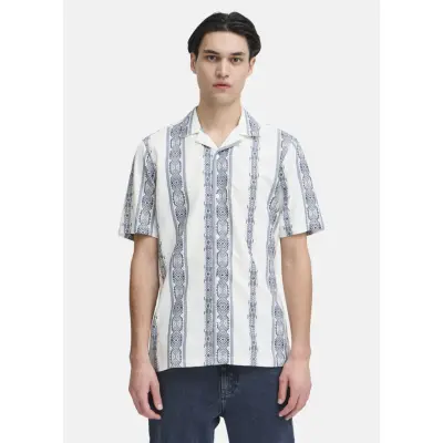 Cfjayden Ss Rc Inka Shirt, Estate Blue, M,  Kortärmade Skjortor