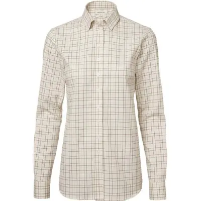 Chevalier Ashley Shooting Fit Shirt Women Soft Pink Tattersall