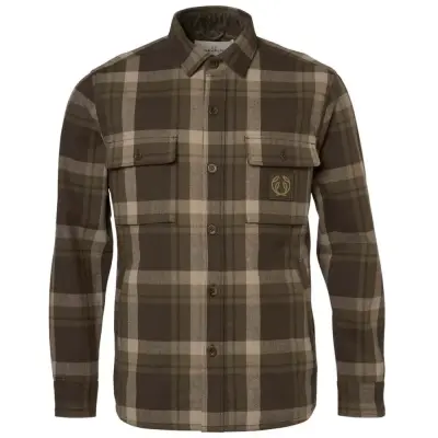 Chevalier Axe Overshirt Men Timber Brown Checked