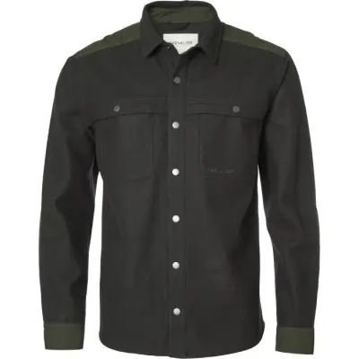 Chevalier Beat Wool Overshirt Men Ash Grey