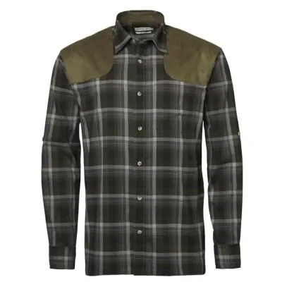 Chevalier Chill Coolmax Shooting Fit Shirt Men Fern Green Checked
