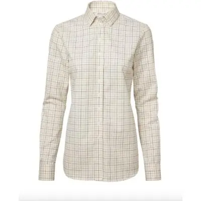 Chevalier Chorley Shooting Fit Shirt Women Rifle Green Tattersall - 42