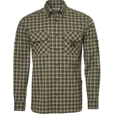 Chevalier Creek Shooting Fit Coolmax Shirt Men Mink Brown Checked
