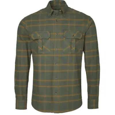 Chevalier Hawk Flannel Shirt Men Leaf Green