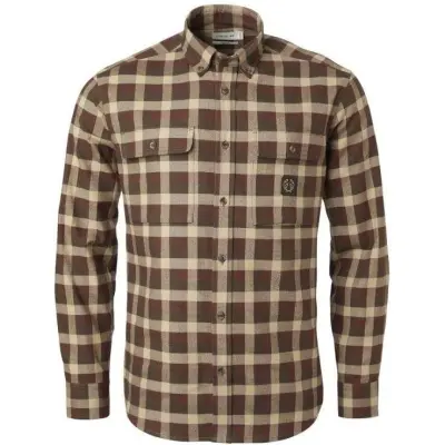 Chevalier Heron Flannel Shirt Men Holly Green Checked Holly Green Checked S