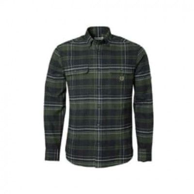 Chevalier Heron Flannel Shirt Men Soil Brown