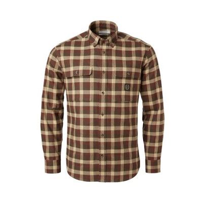 Chevalier Heron Flannel ShirtMen Holly Green Checked