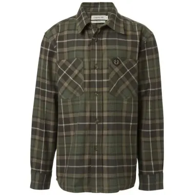 Chevalier Junior Teal Light Flannel Shirt Hemlock Green Checked