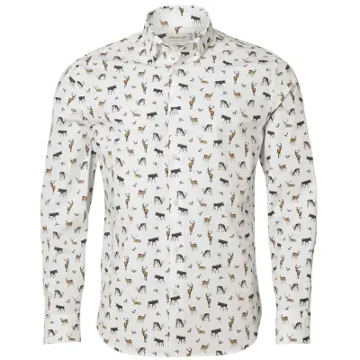 Chevalier M's Danson Contemporary Fit Shirt Royal Family Print
