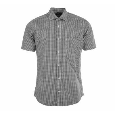 Classic Check Shirt S/S, Black/White, 2xl,  Skjortor