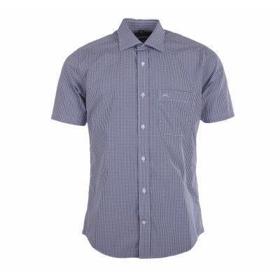 Classic Check Shirt S/S, Blue/White, M,  Skjortor