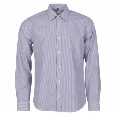 Classic L/S, Dk Navy Stripe, L,  Vandringsskjortor