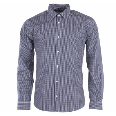 Classic L/S, Navy Check, M,  Skjortor
