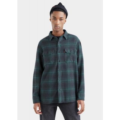 Classic Worker Shirt, Ametrine Pineneedle, L,  Långärmade Skjortor