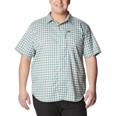 Columbia Men's Silver Ridge Utility Novelty Big Short Sleeve skjorta med krage