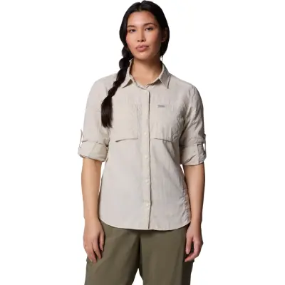 Columbia Women's Skien Valley Long Sleeve Shirt  Dark Stone