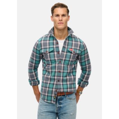 Cotton Worker Check Shirt, Yosemite Check Blue, 2xl,  Långärmade Skjortor