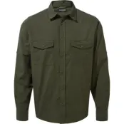 Craghoppers Men's Kiwi Longsleeve Shirt Woodland Green