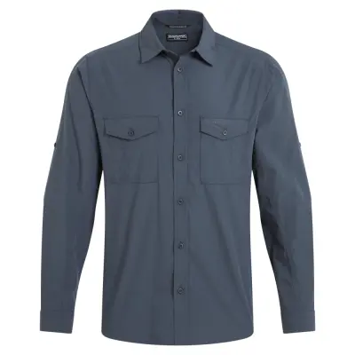 Craghoppers M's Kiwi Ii Long Sleeved Shirt Ombre Blue