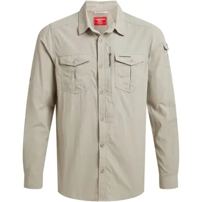 Craghoppers Nosilife Adventure Long Sleeved Shirt Iii Parchment