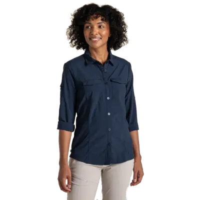 Craghoppers Women's Nosilife Adventure Long Sleeve III Shirt krage