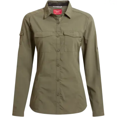 Craghoppers W's NosiLife Adventure LS Shirt III Wild Olive