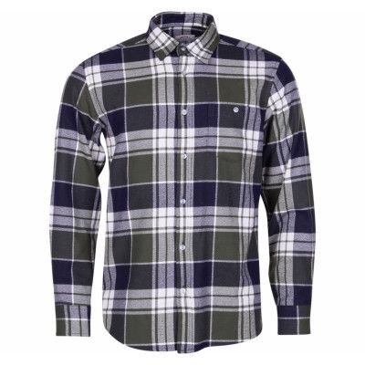 Denver Shirt, Navy/Green, L,  Denim Factory