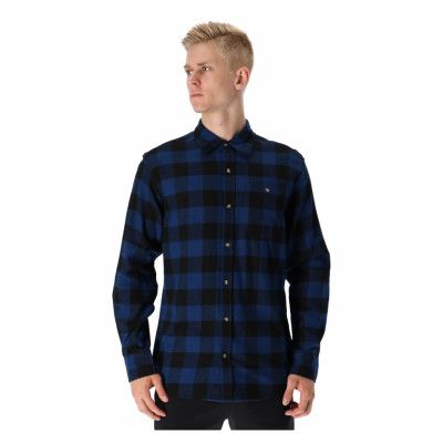 Denver Shirt, Royal Blue/Black, L,  Långärmade Skjortor