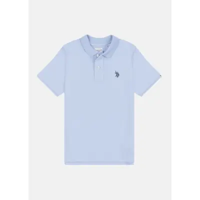 Dhm Pique Polo, Chambray Blue, 10-11,  Skjortor