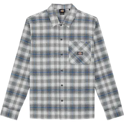 Dickies Men's Forest Check Shirt Stormy Sea
