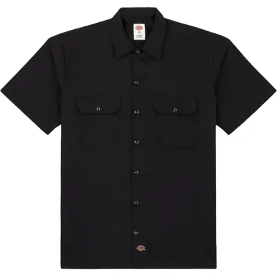 Dickies Men's Work Shirt Shortsleeve Rec Black