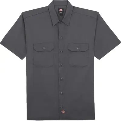 Dickies Men's Work Shirt Shortsleeve Rec Charcoal Grey