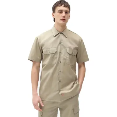 Dickies Men's Work Shirt Shortsleeve Rec Khaki