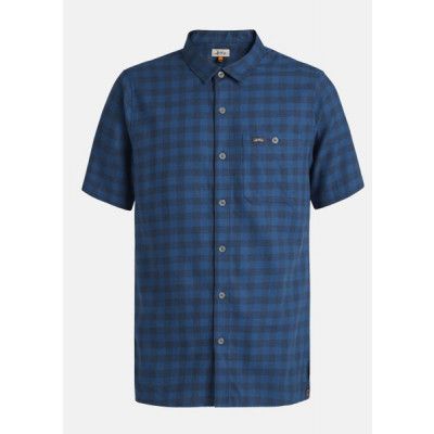 Ekren Ms Ss Shirt, Light Navy, M,  Kortärmade Skjortor