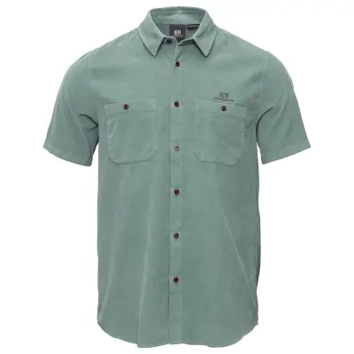 Elevenate M Estate Cord Shirt Sea Green - M