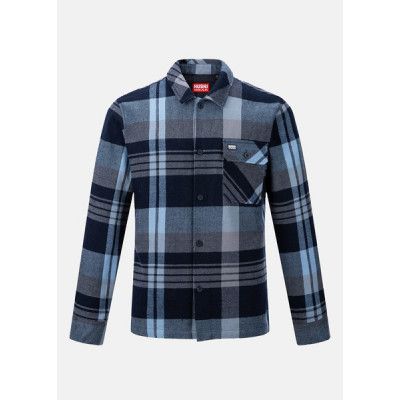 Fat Flannel Shirt, Grey Melange, M,  Långärmade Skjortor
