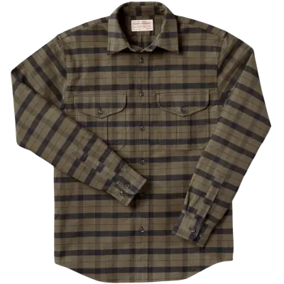 Filson M's Alaskan Guide Shirt Otter Green Black Plaid