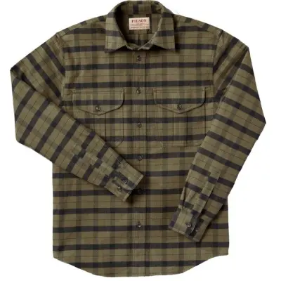 Filson M's Alaskan Guide Shirt Ottergreen/Black
