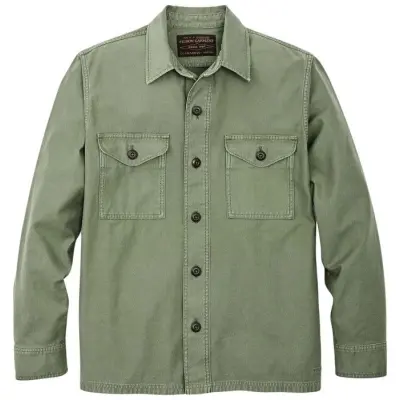 Filson M's Field Jac-Shirt Washed Fatigue Green