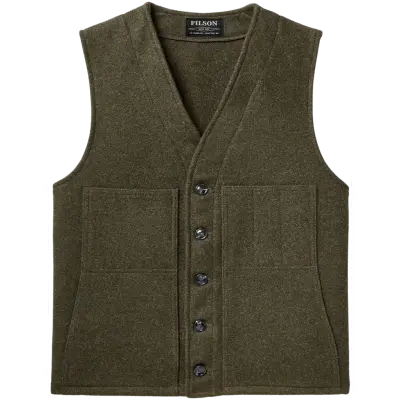 Filson M's Mackinaw Wool Vest Forest Green