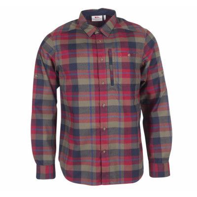 Fjällglim Shirt M, Deep Red, M,  Skjortor