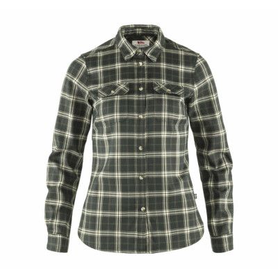Fjällglim Stretch Shirt Ls W, Deep Forest, L,  Skjortor