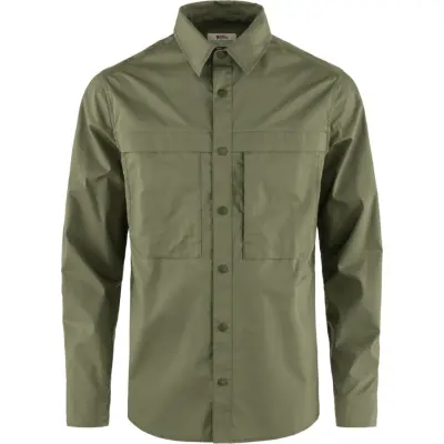 Fjällräven Men's Abisko Trail Shirt Long Sleeve Green