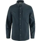 Fjällräven Men's Keb Trekking Shirt Long Sleeve Dark Navy-dark Navy