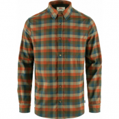 Fjällräven Men's Lappland Stretch Flannel Shirt Laurel Green-Autumn Leaf