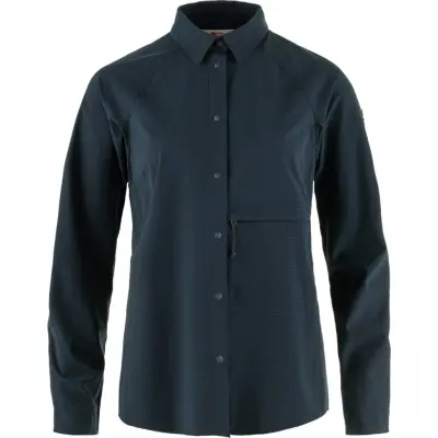 Fjällräven Women's Abisko Trekking Shirt Dark Navy